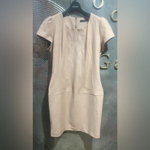 NWOT Tenax Italian designer beige office business dress size approximately Us10